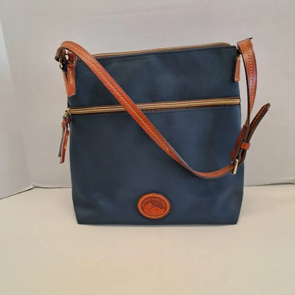 Dooney & Bourke Canvas Shoulder Bag - BLUE - Picture 1 of 16